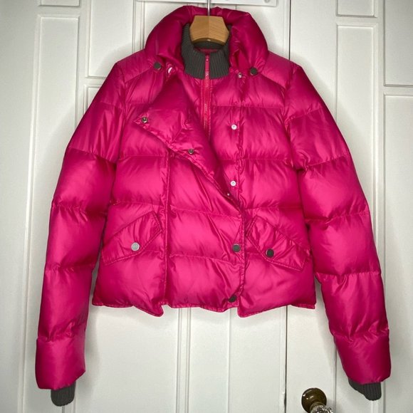 Hot Barbie pink BCBG puffer jacket/coat. - Picture 1 of 13